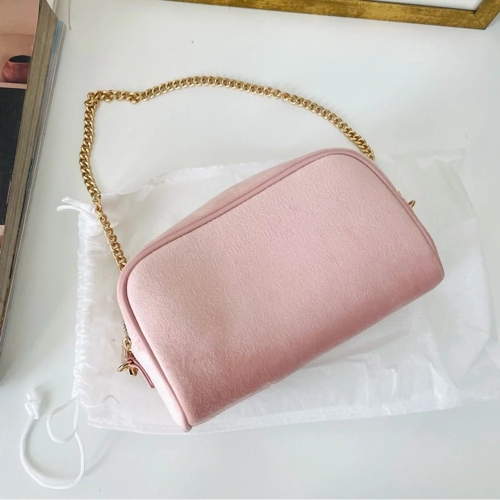 Tom Ford Dusty Pink Cosmetic Bag with Shoulder Chain‎